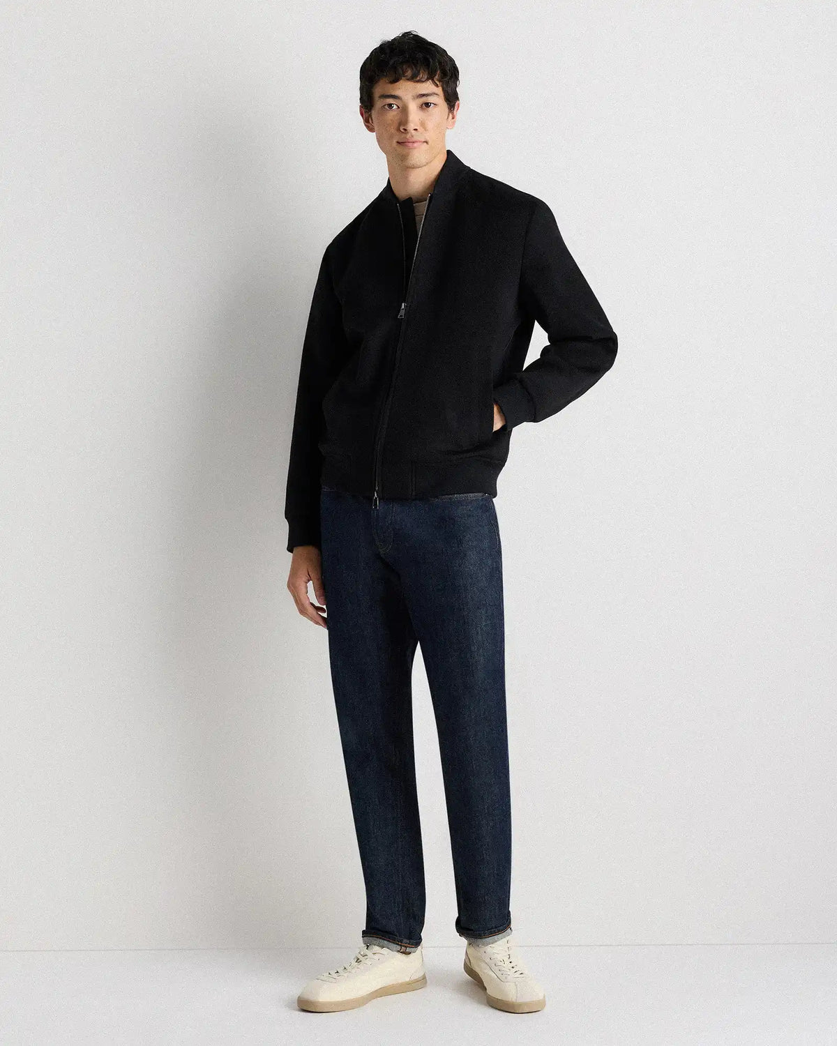 100% Mongolian Cashmere Bomber Jacket