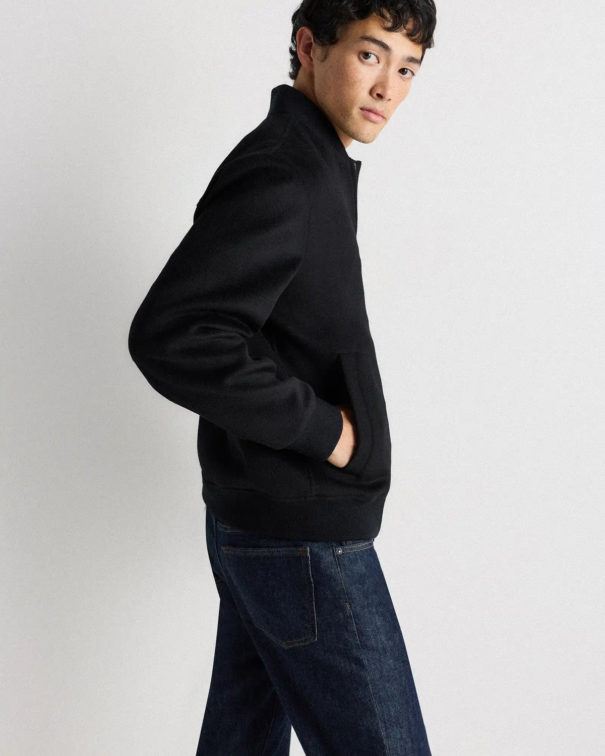 100% Mongolian Cashmere Bomber Jacket