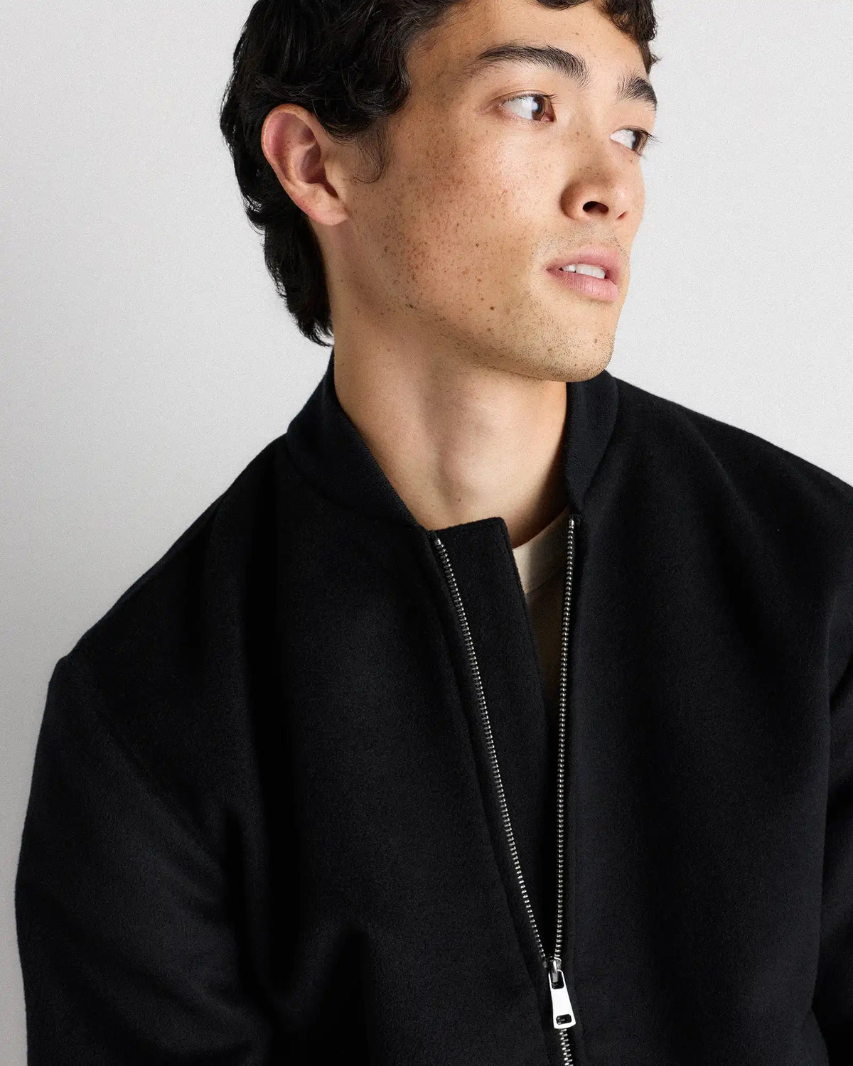 100% Mongolian Cashmere Bomber Jacket
