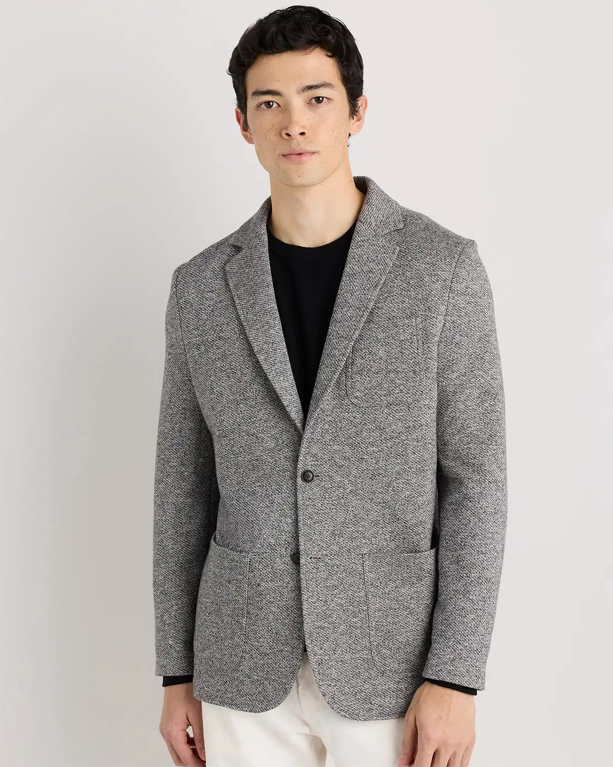 Organic Cotton Terry Knit Blazer