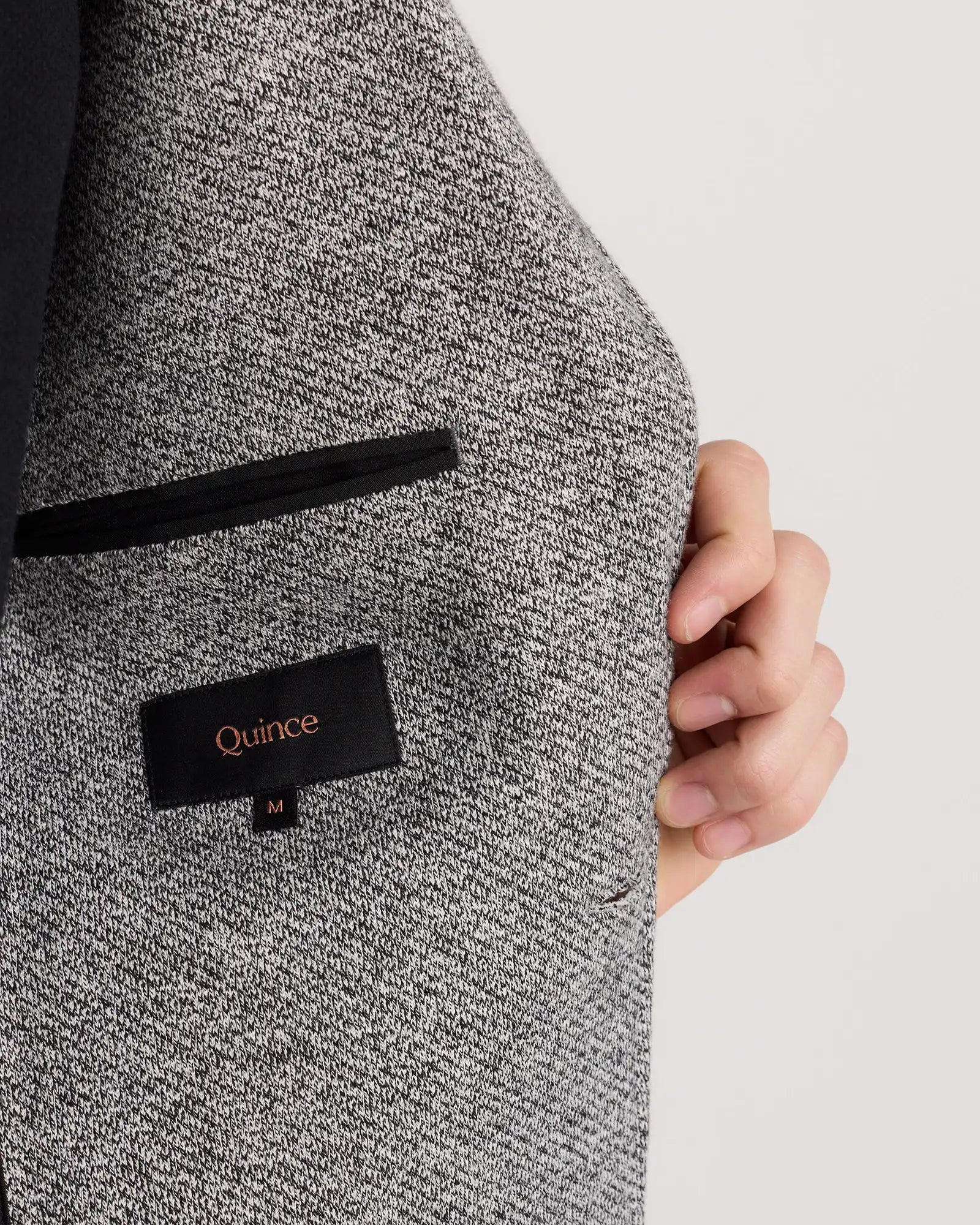 Organic Cotton Terry Knit Blazer