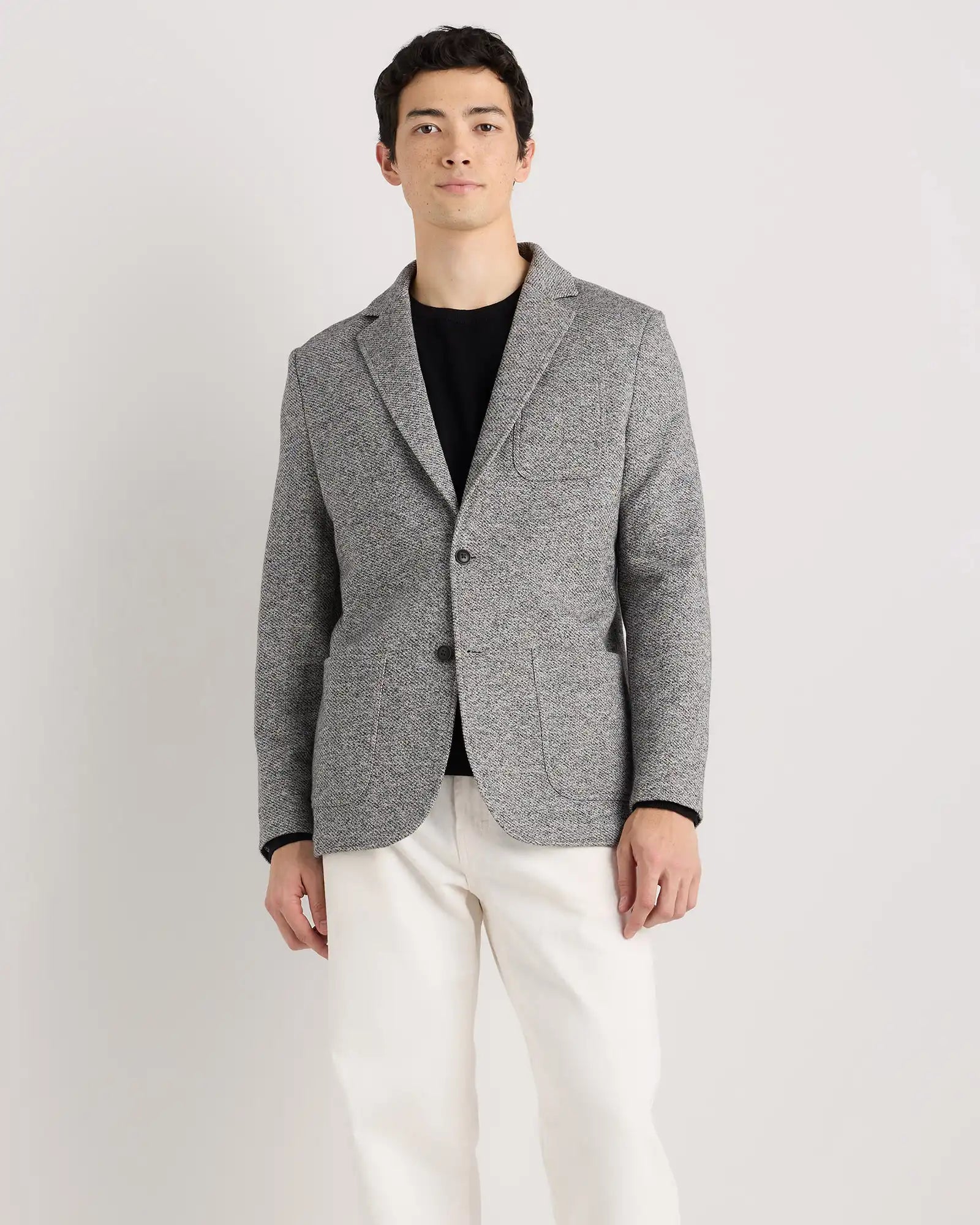 Organic Cotton Terry Knit Blazer