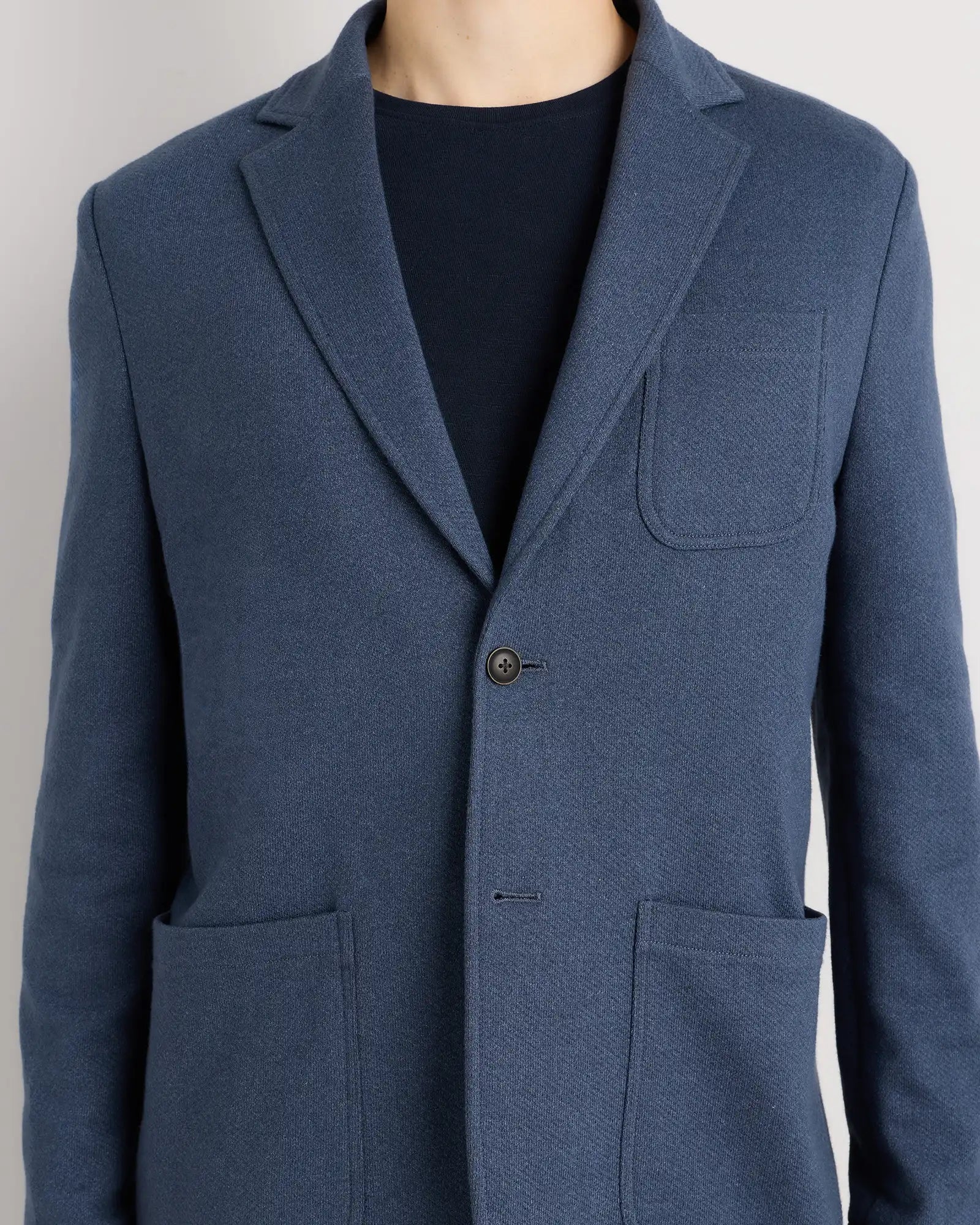 Organic Cotton Terry Knit Blazer