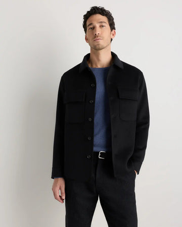 100% Mongolian Cashmere Double-Faced Shirt Jacket
