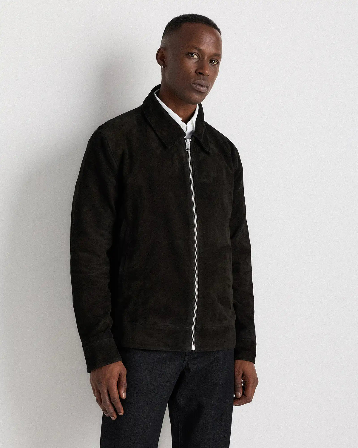 100% Suede Harrington Jacket