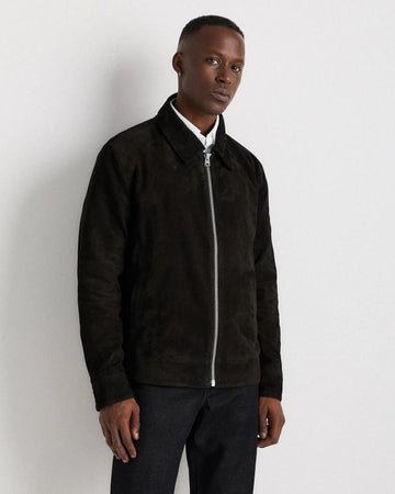 100% Suede Harrington Jacket