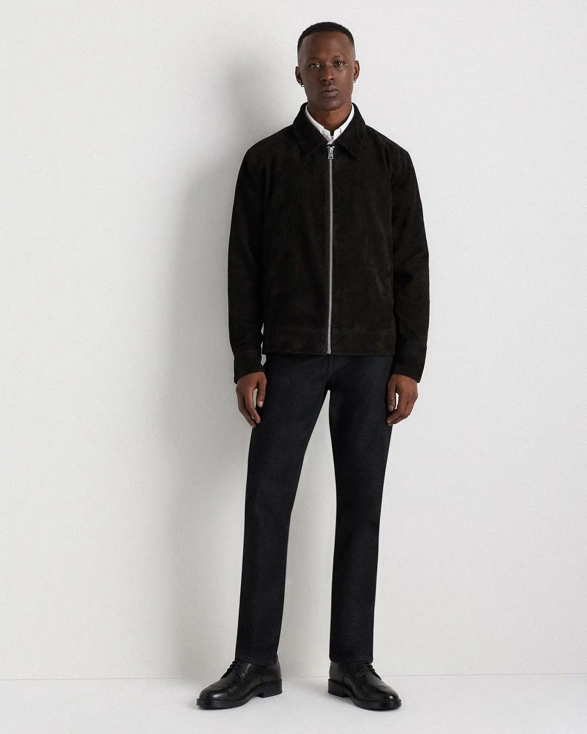 100% Suede Harrington Jacket