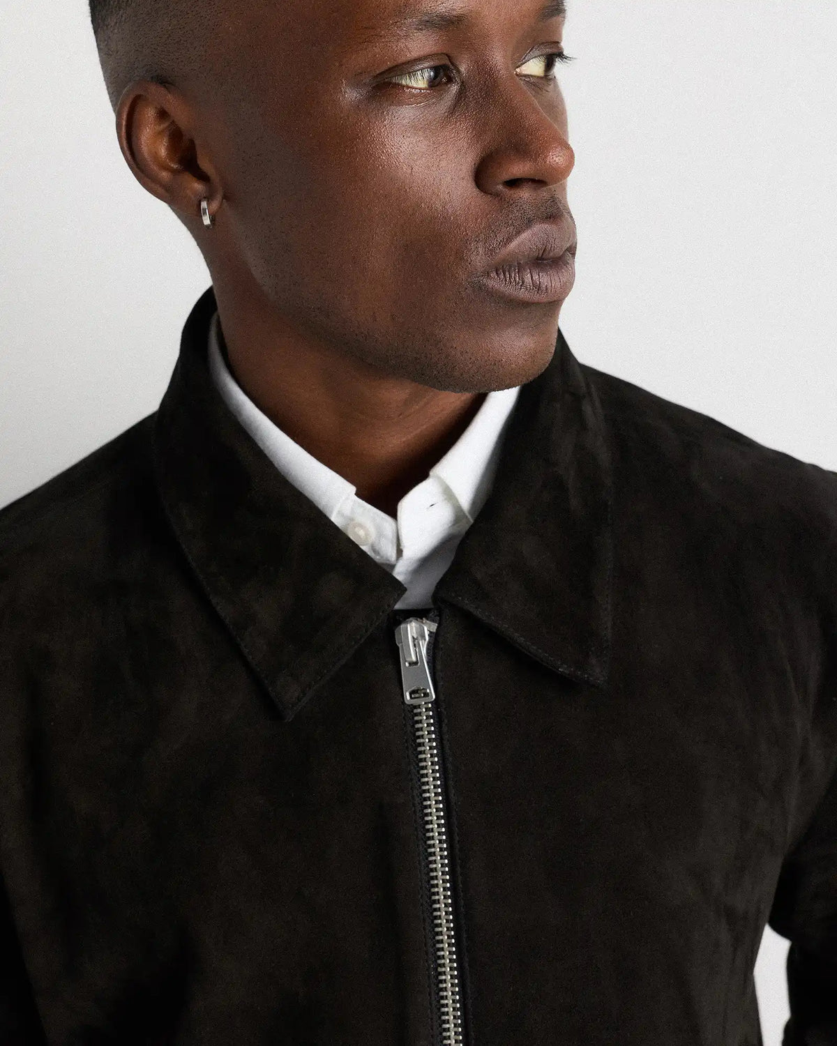 100% Suede Harrington Jacket
