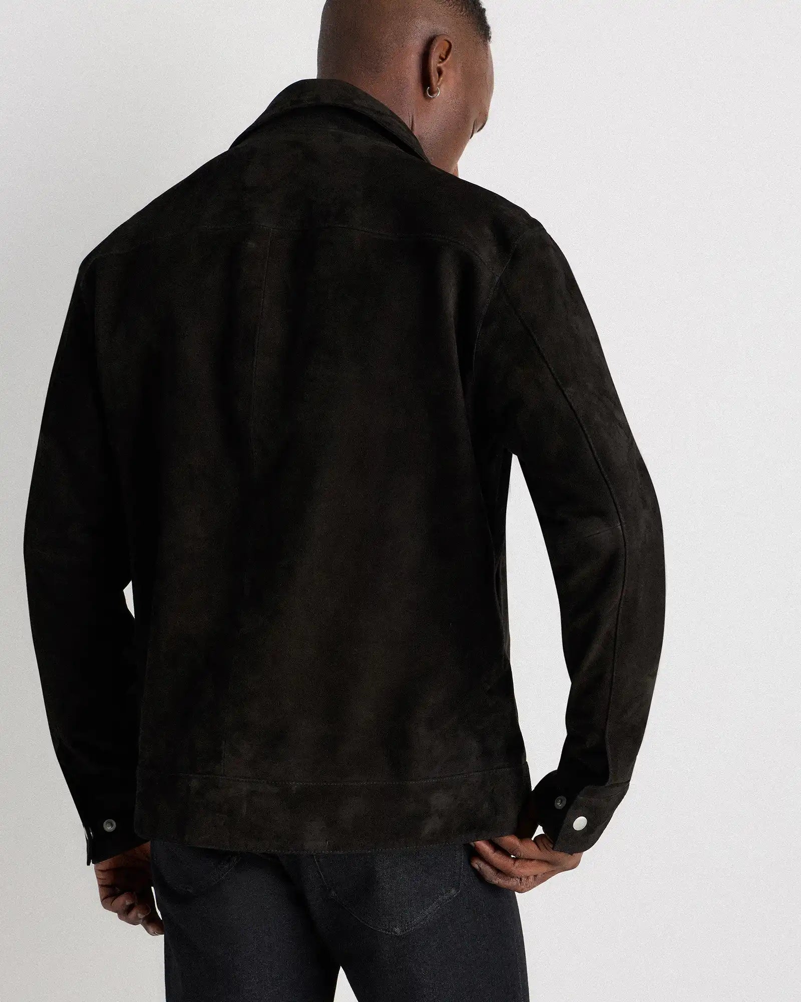 100% Suede Harrington Jacket