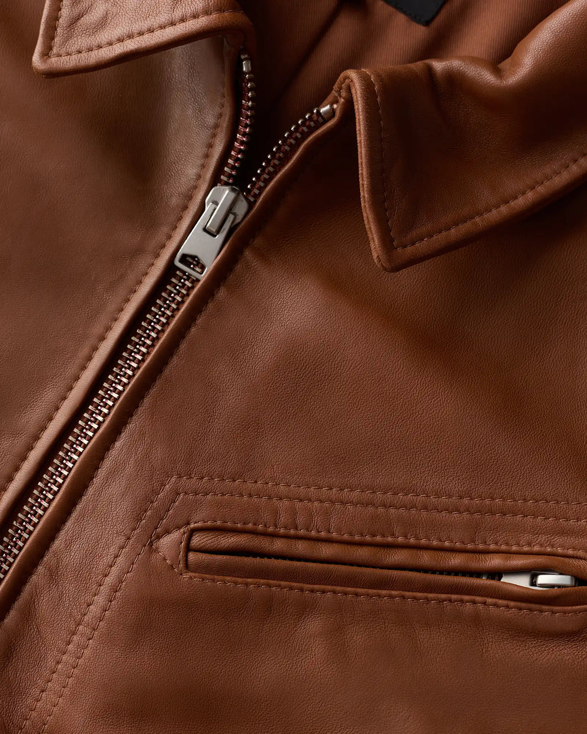 100% Washed Leather Moto Jacket