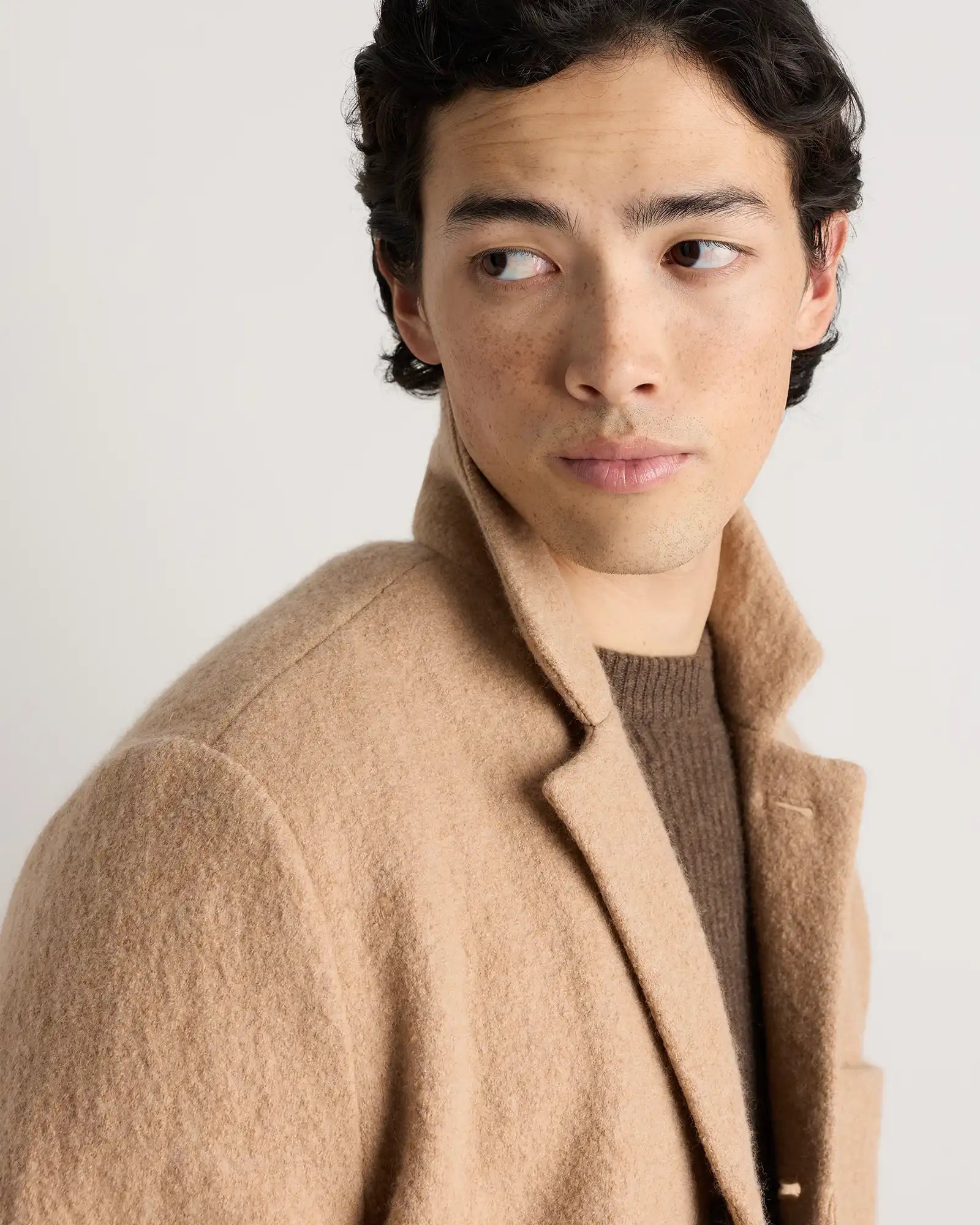 Boiled Wool Cashmere Blazer