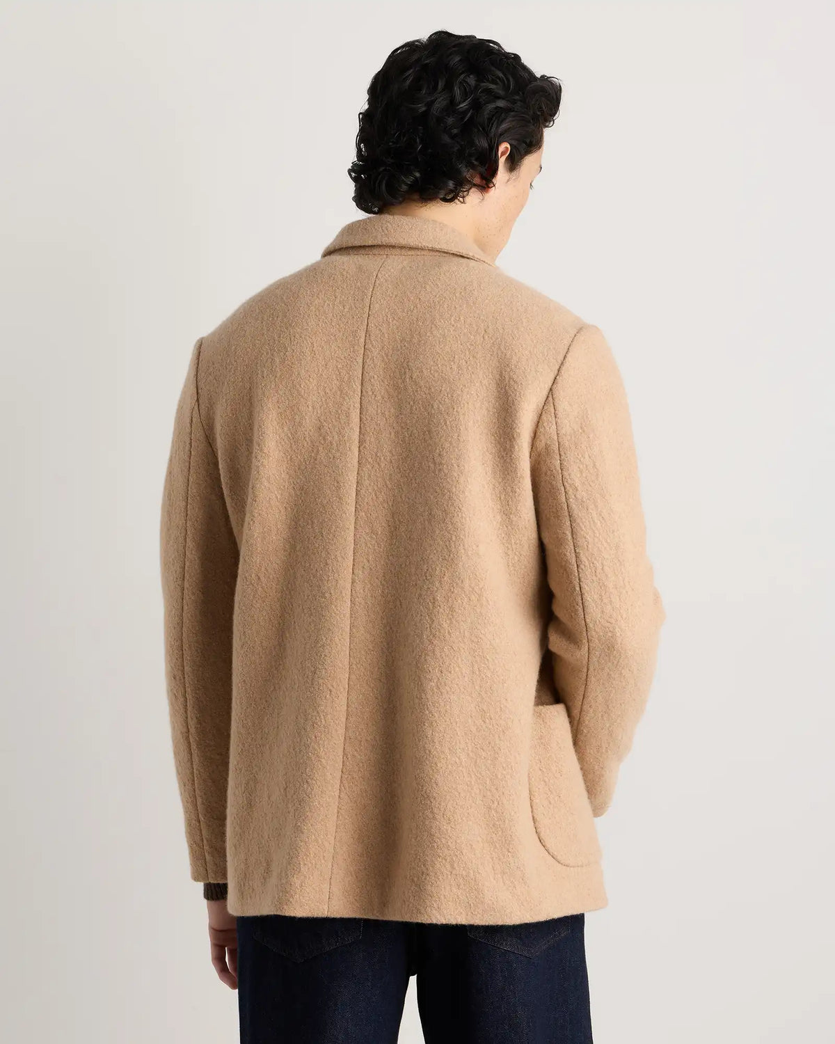 Boiled Wool Cashmere Blazer