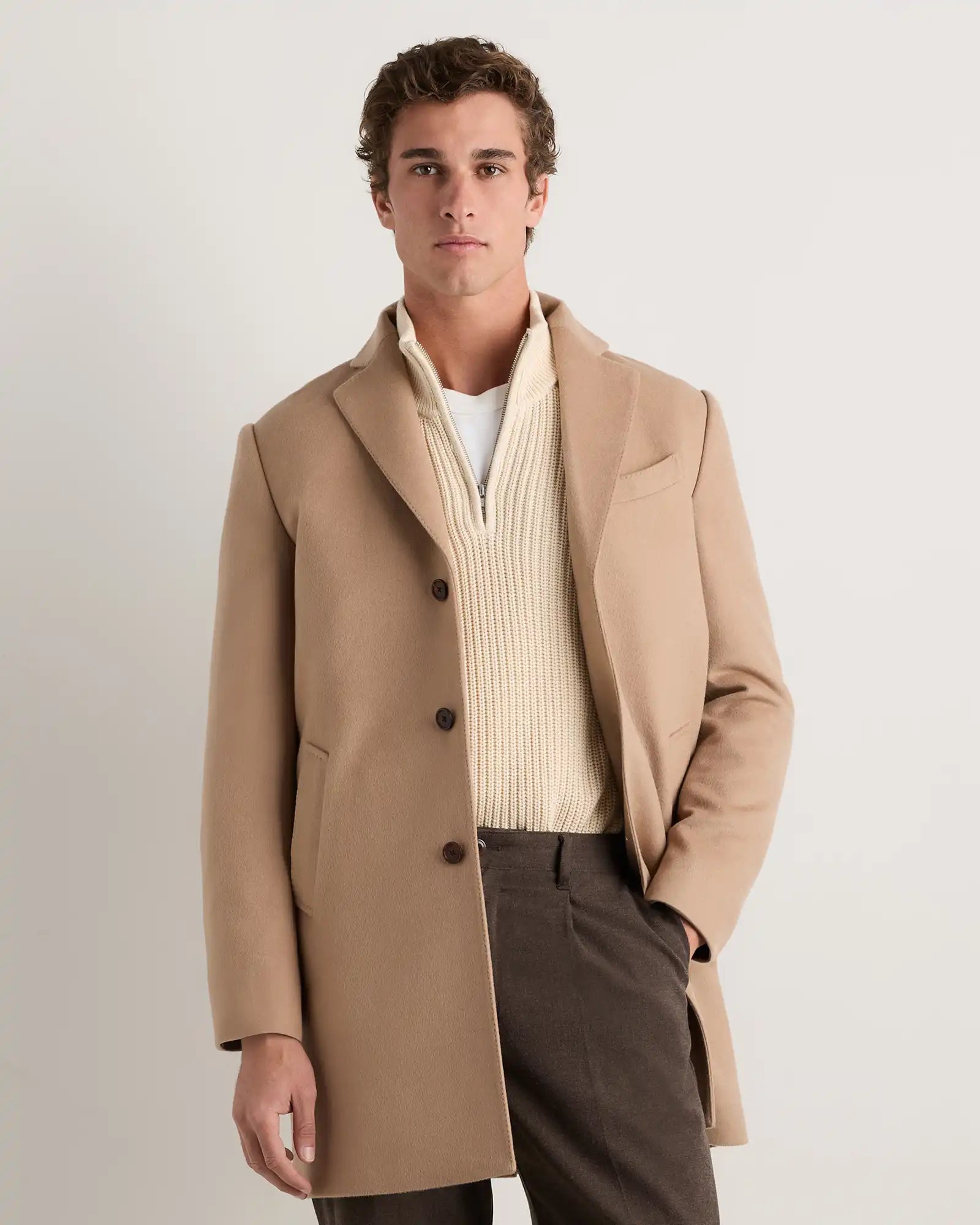 100% Mongolian Cashmere Car Coat