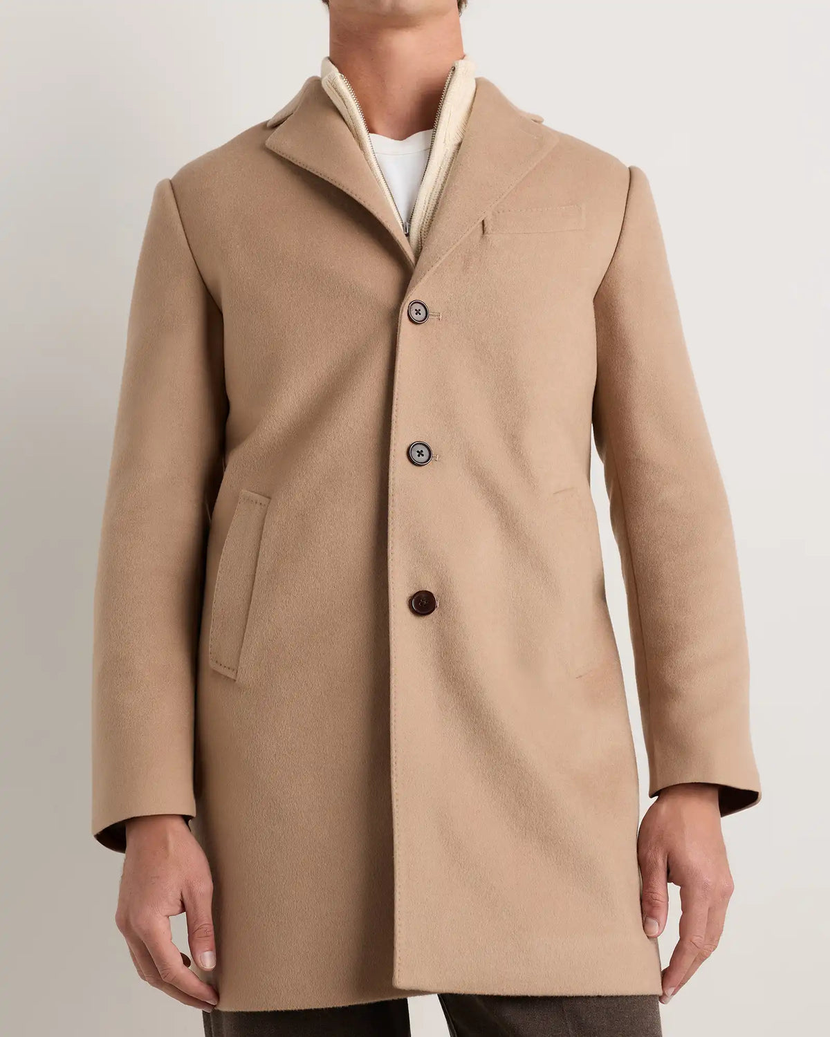100% Mongolian Cashmere Car Coat