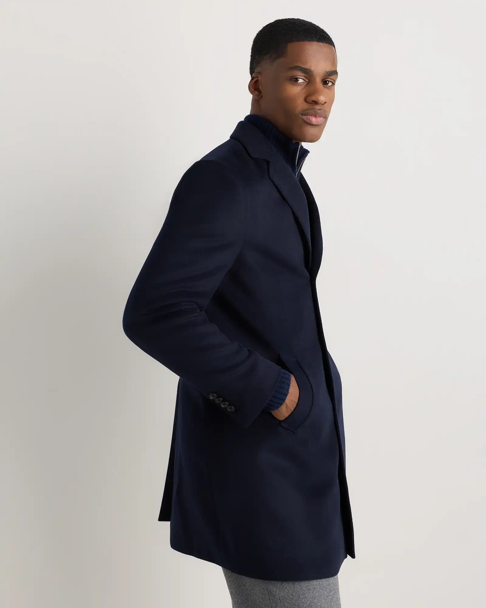 100% Mongolian Cashmere Car Coat
