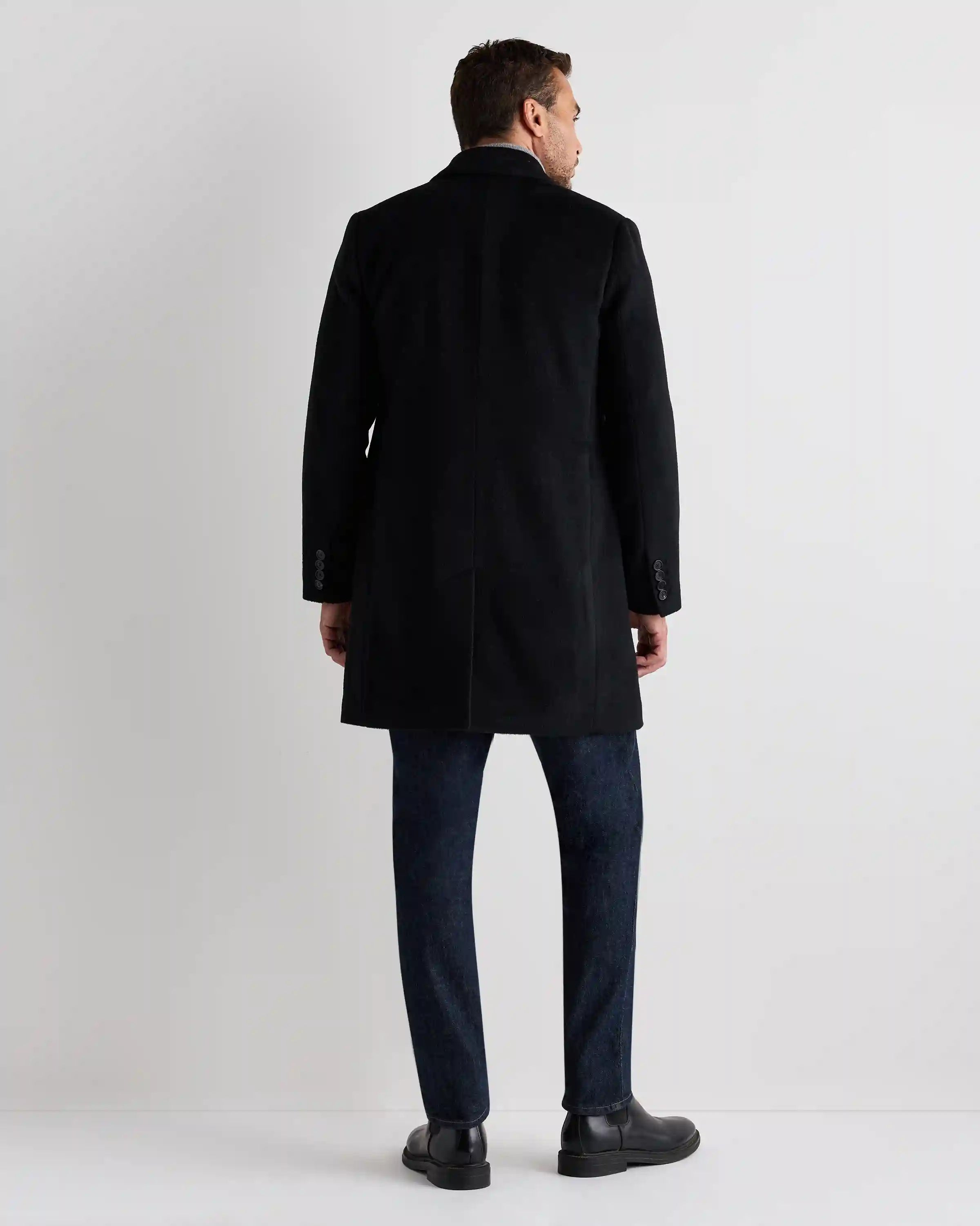 Camel Hair Double-Breasted Overcoat