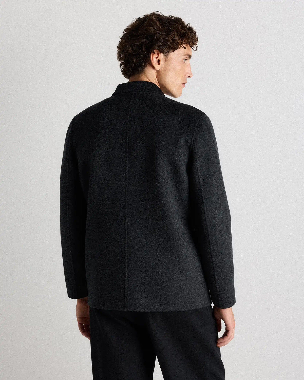 100% Mongolian Cashmere Double-Faced Chore Blazer