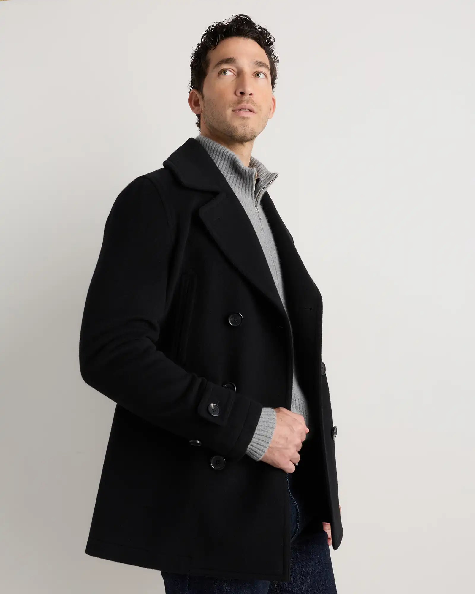 Wool Cashmere Peacoat