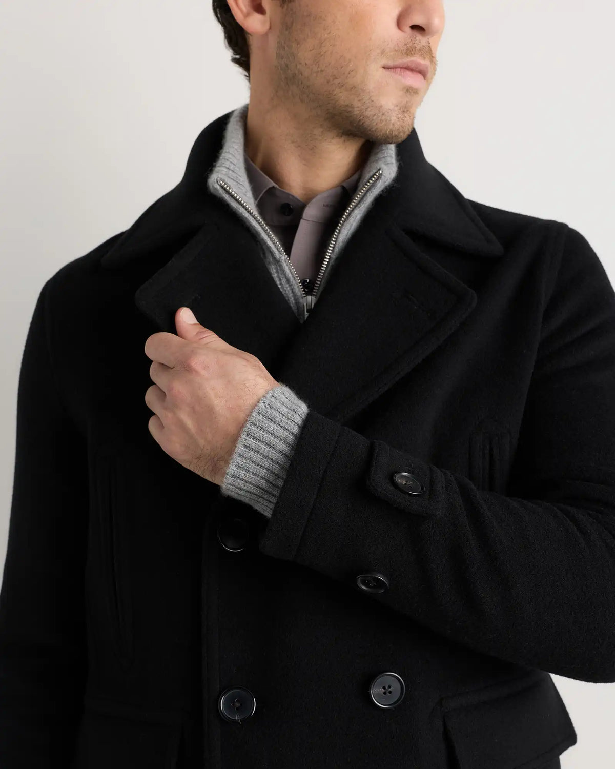 Wool Cashmere Peacoat