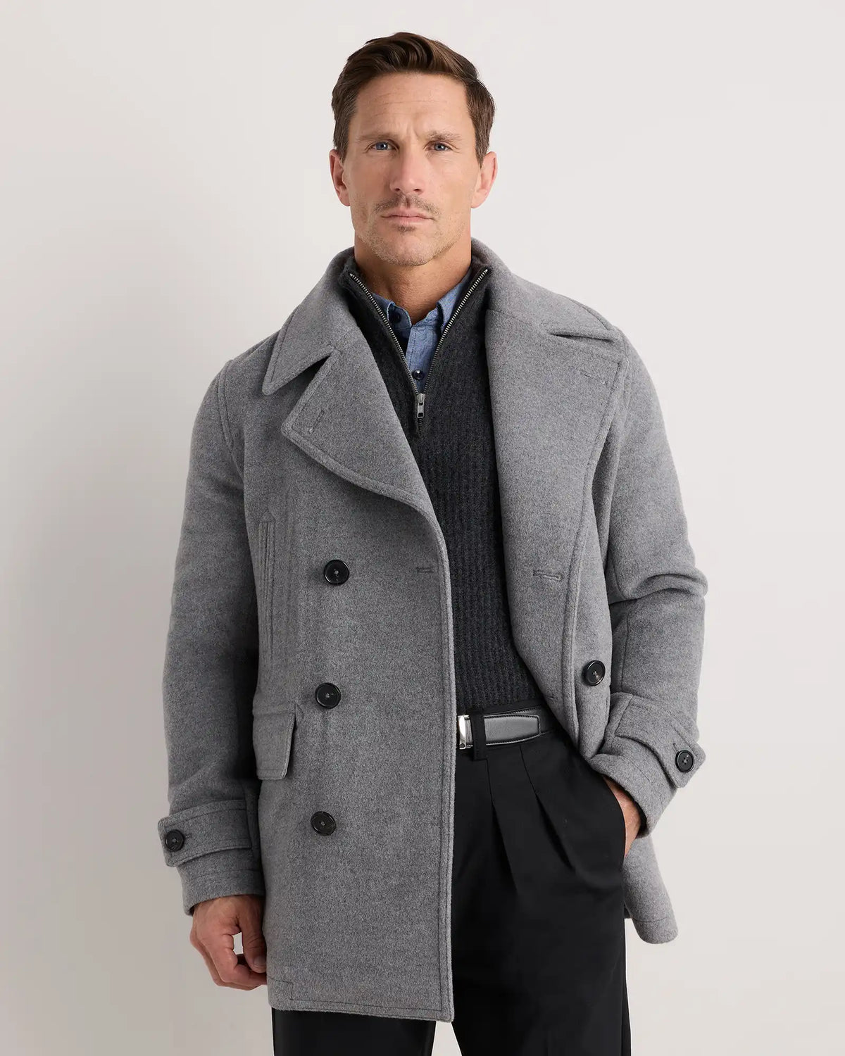 Wool Cashmere Peacoat