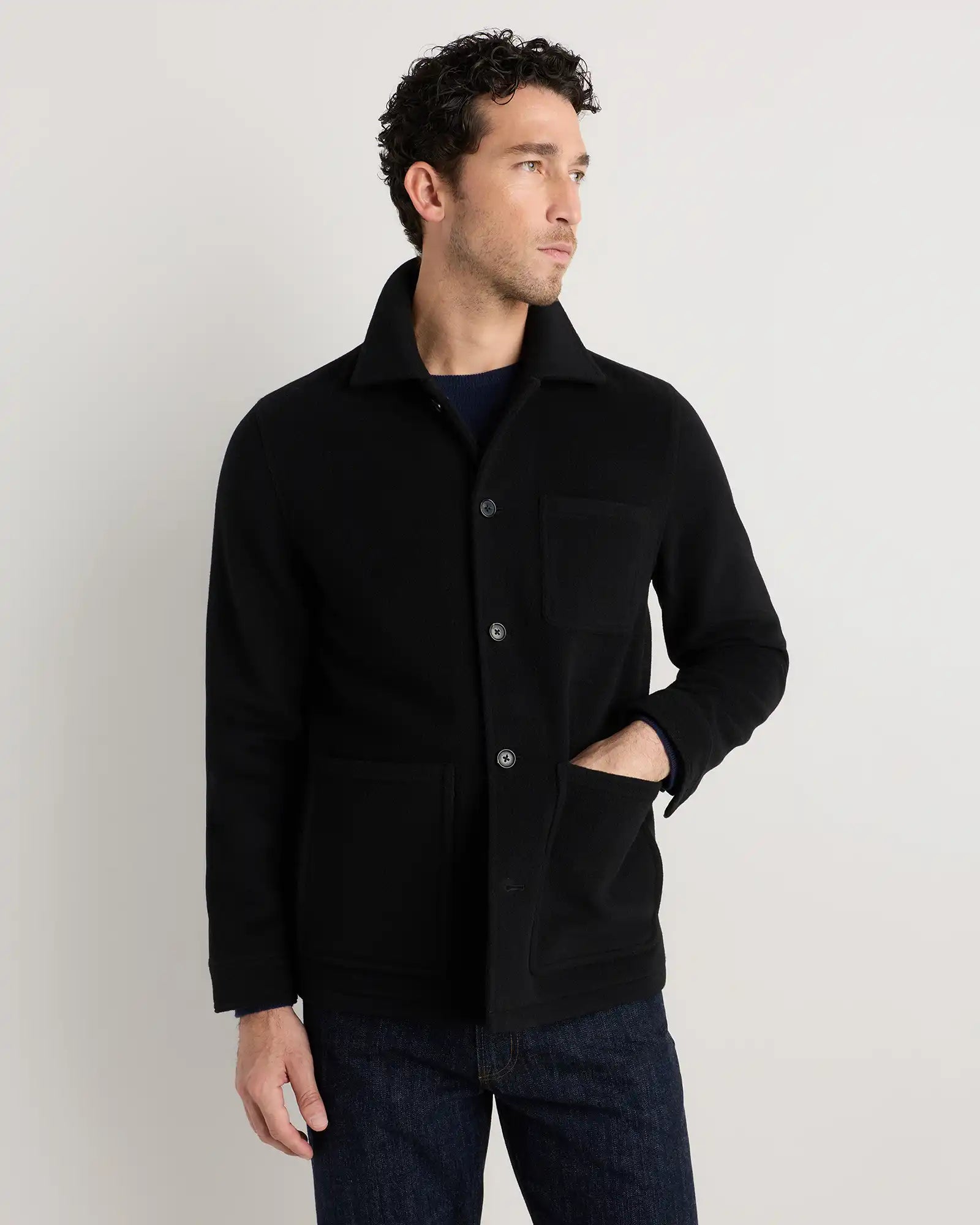 Wool Cashmere Chore Jacket