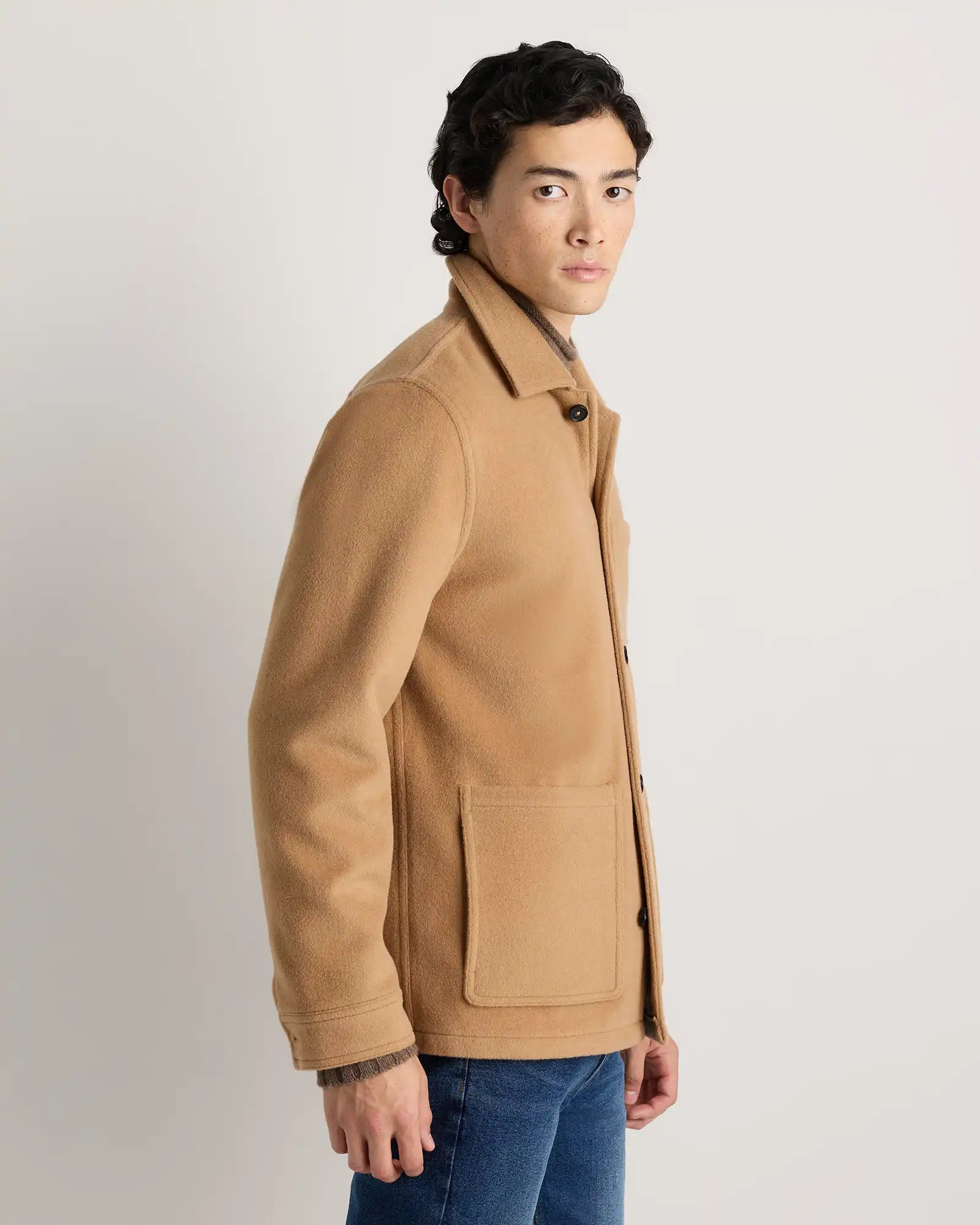 Wool Cashmere Chore Jacket