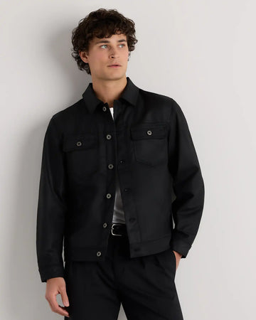 Organic Waxed Canvas Trucker Jacket