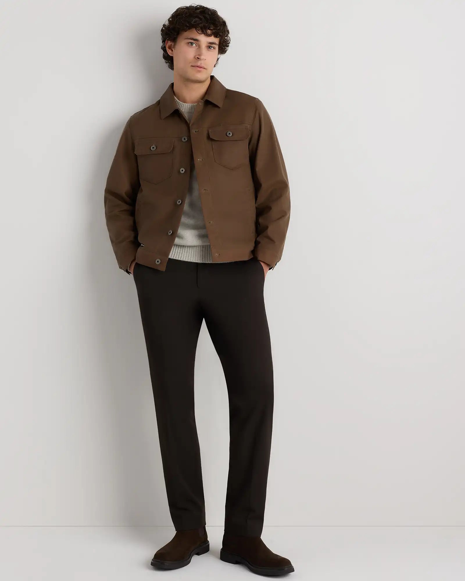 Organic Waxed Canvas Trucker Jacket