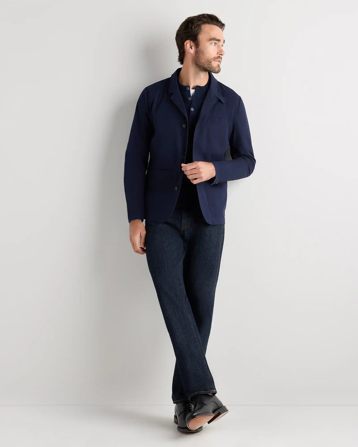 Organic Twill Unstructured Blazer