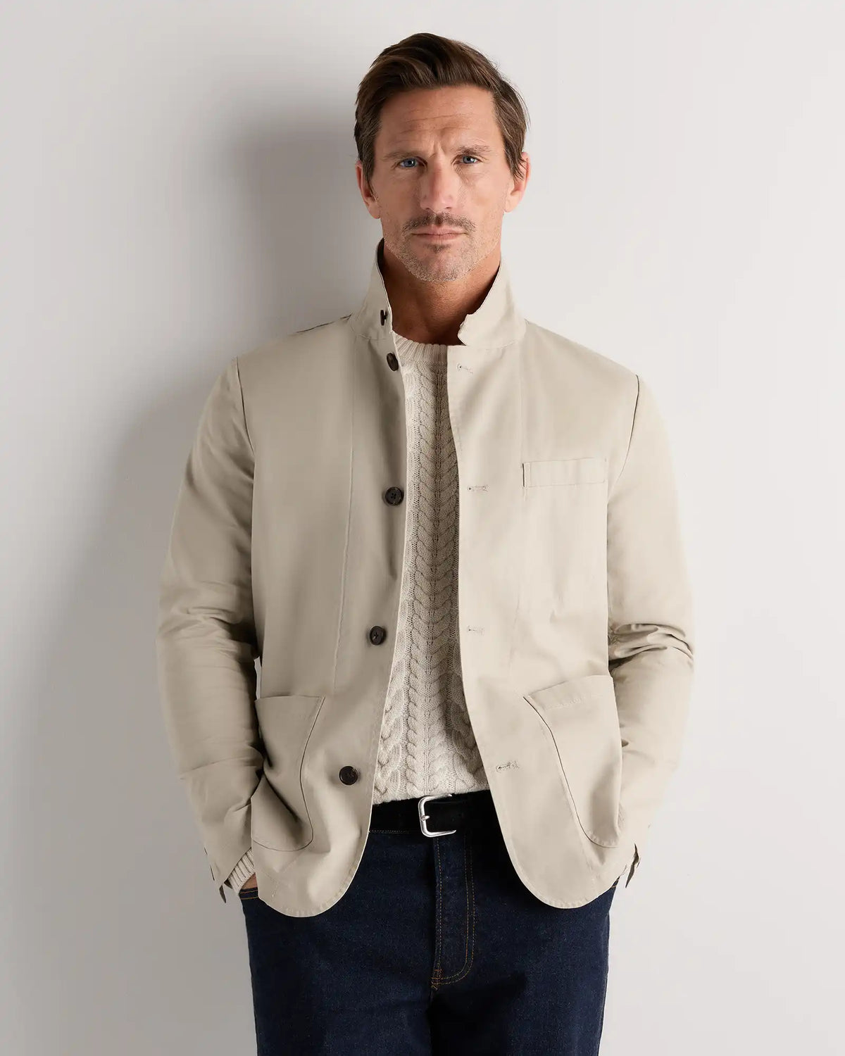 Organic Twill Unstructured Blazer