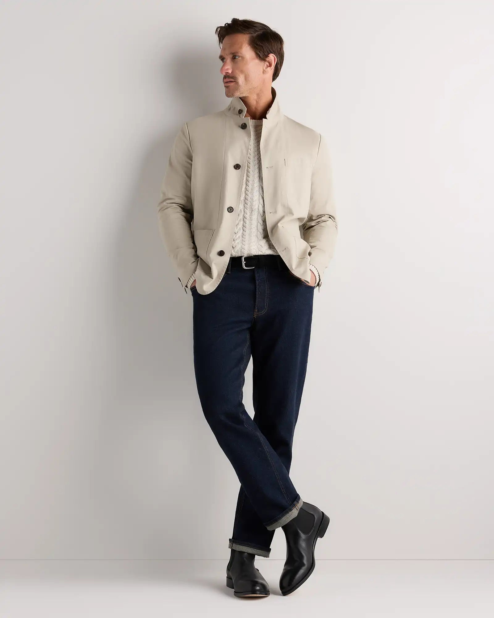 Organic Twill Unstructured Blazer