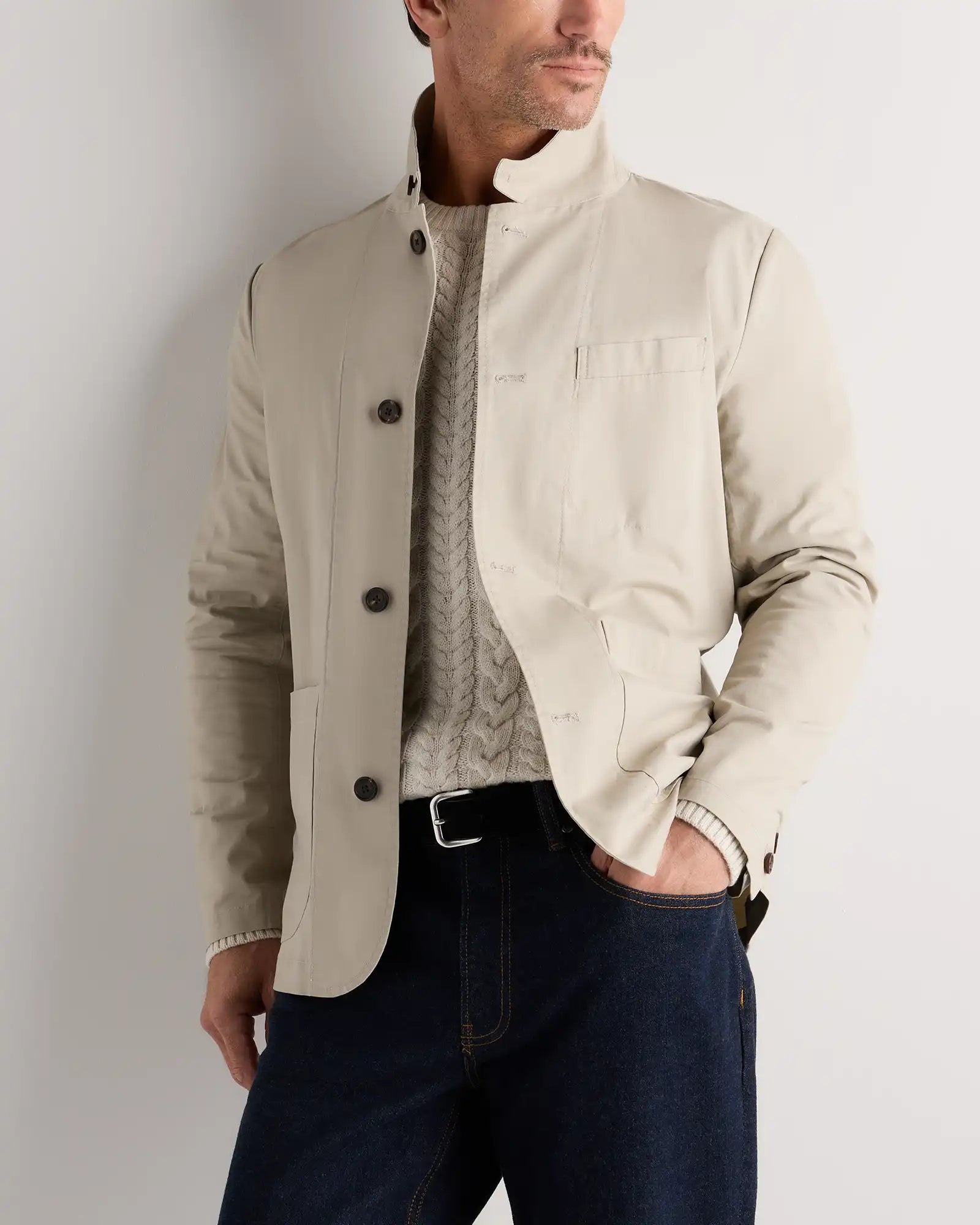 Organic Twill Unstructured Blazer