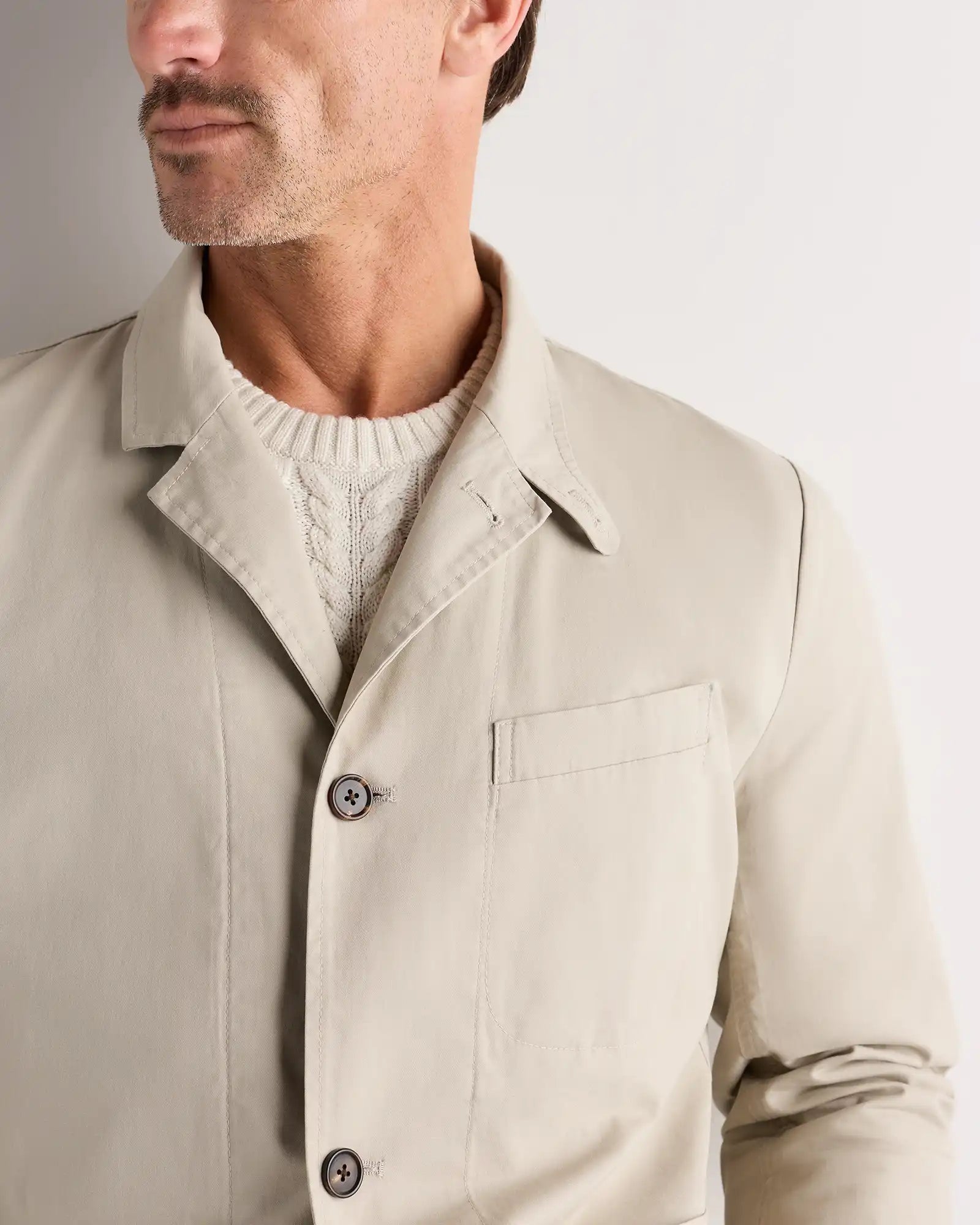 Organic Twill Unstructured Blazer