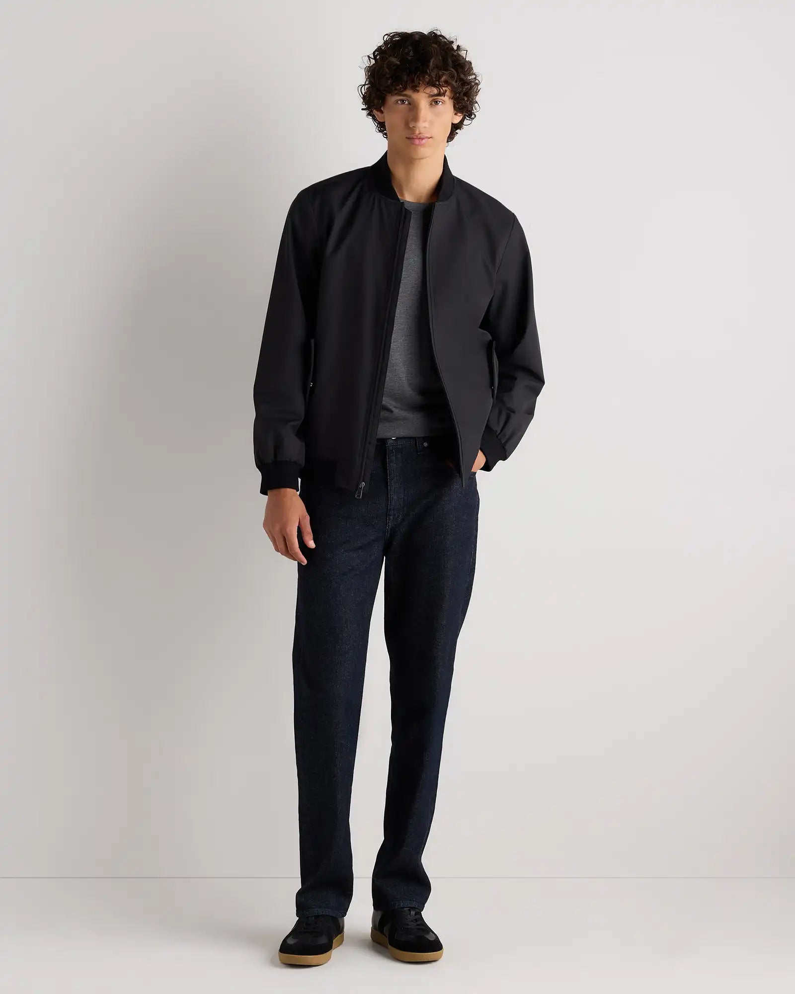 Water-Resistant Flex Bomber Jacket