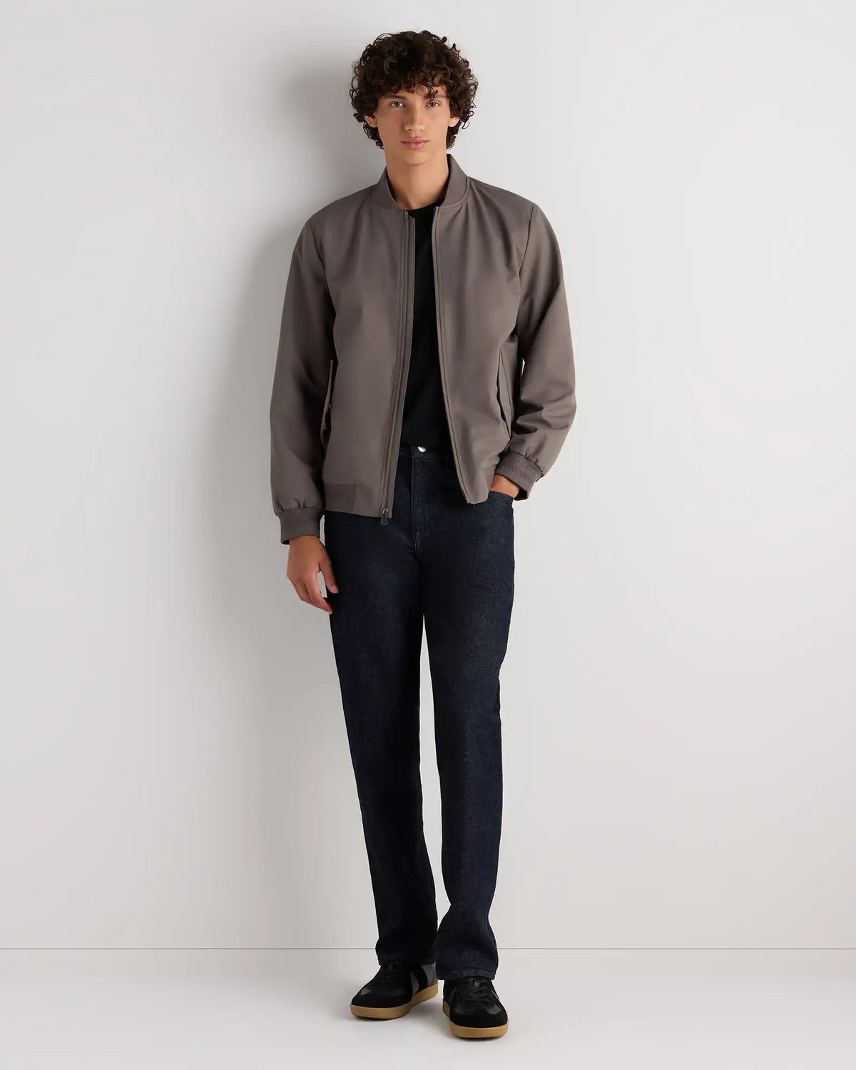 Water-Resistant Flex Bomber Jacket