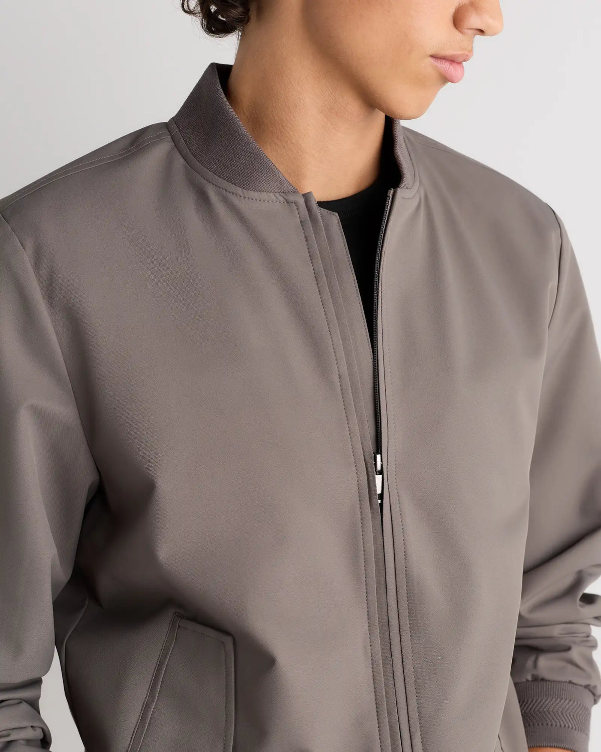 Water-Resistant Flex Bomber Jacket