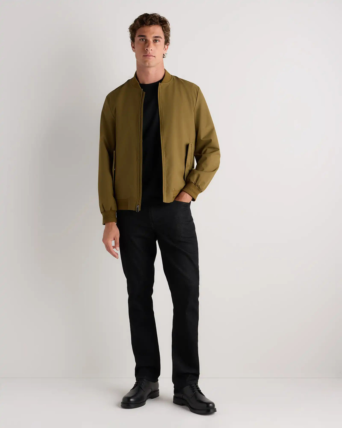 Water-Resistant Flex Bomber Jacket
