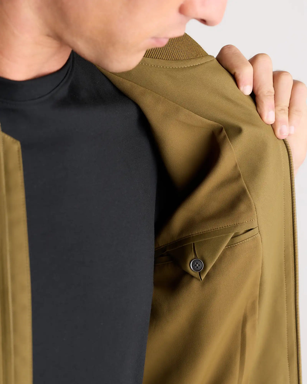 Water-Resistant Flex Bomber Jacket