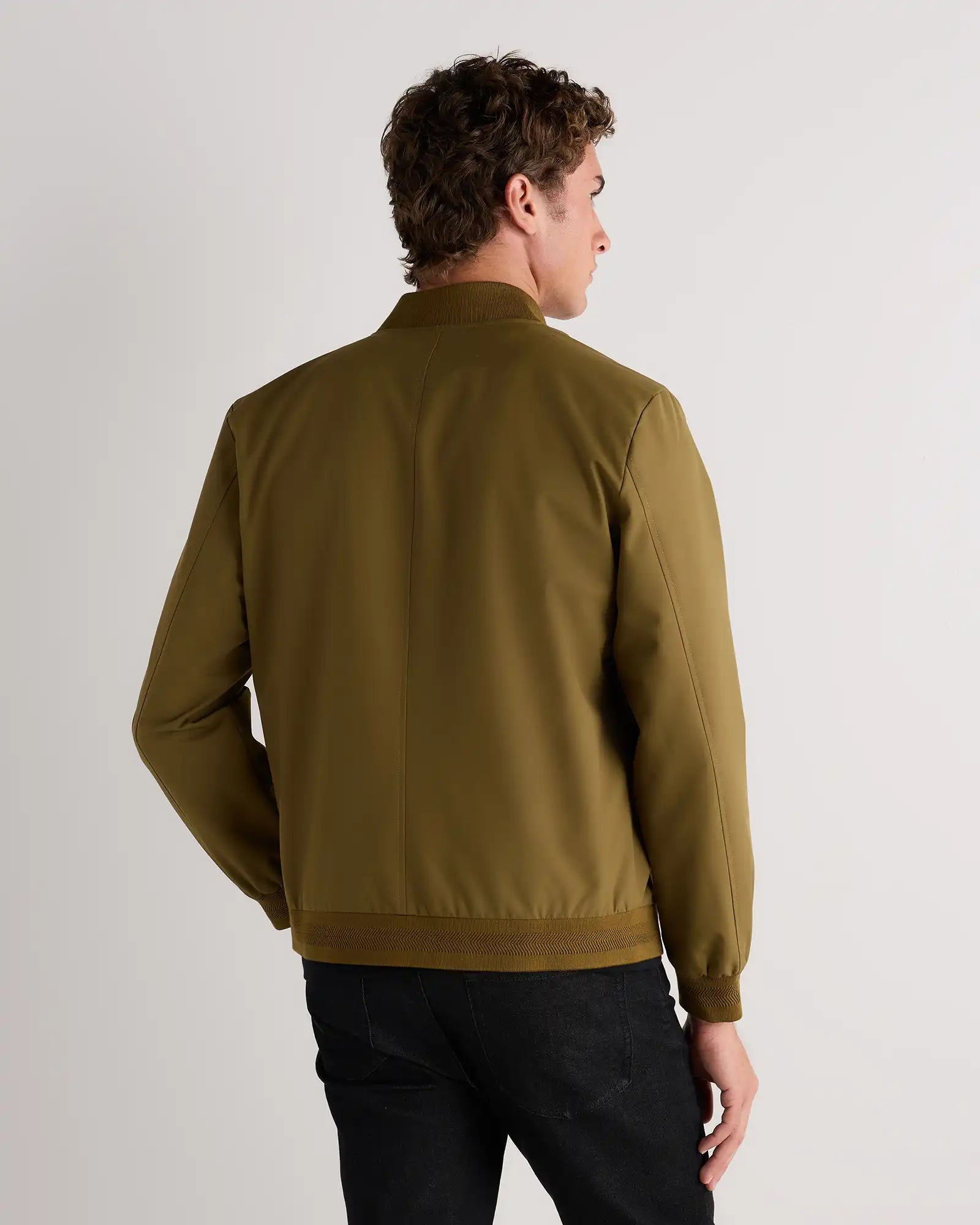 Water-Resistant Flex Bomber Jacket