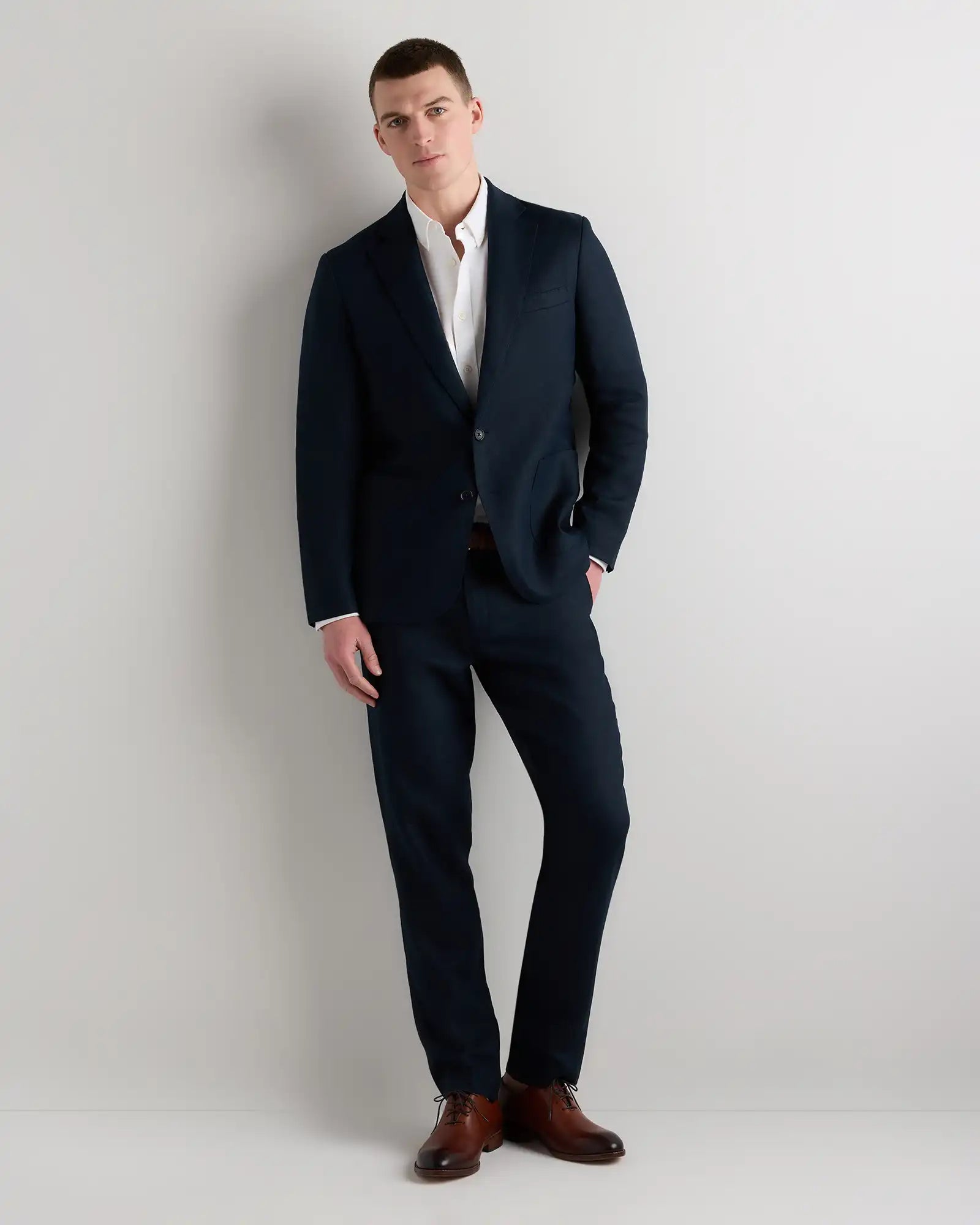 100% European Linen Tailored Blazer