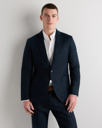 100% European Linen Tailored Blazer