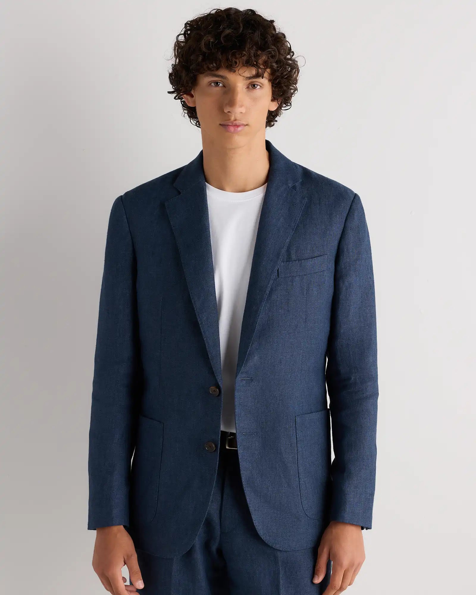 100% European Linen Tailored Blazer