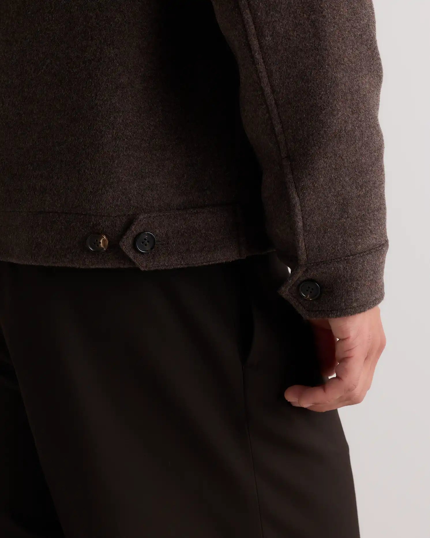 Wool Cashmere Harrington Jacket