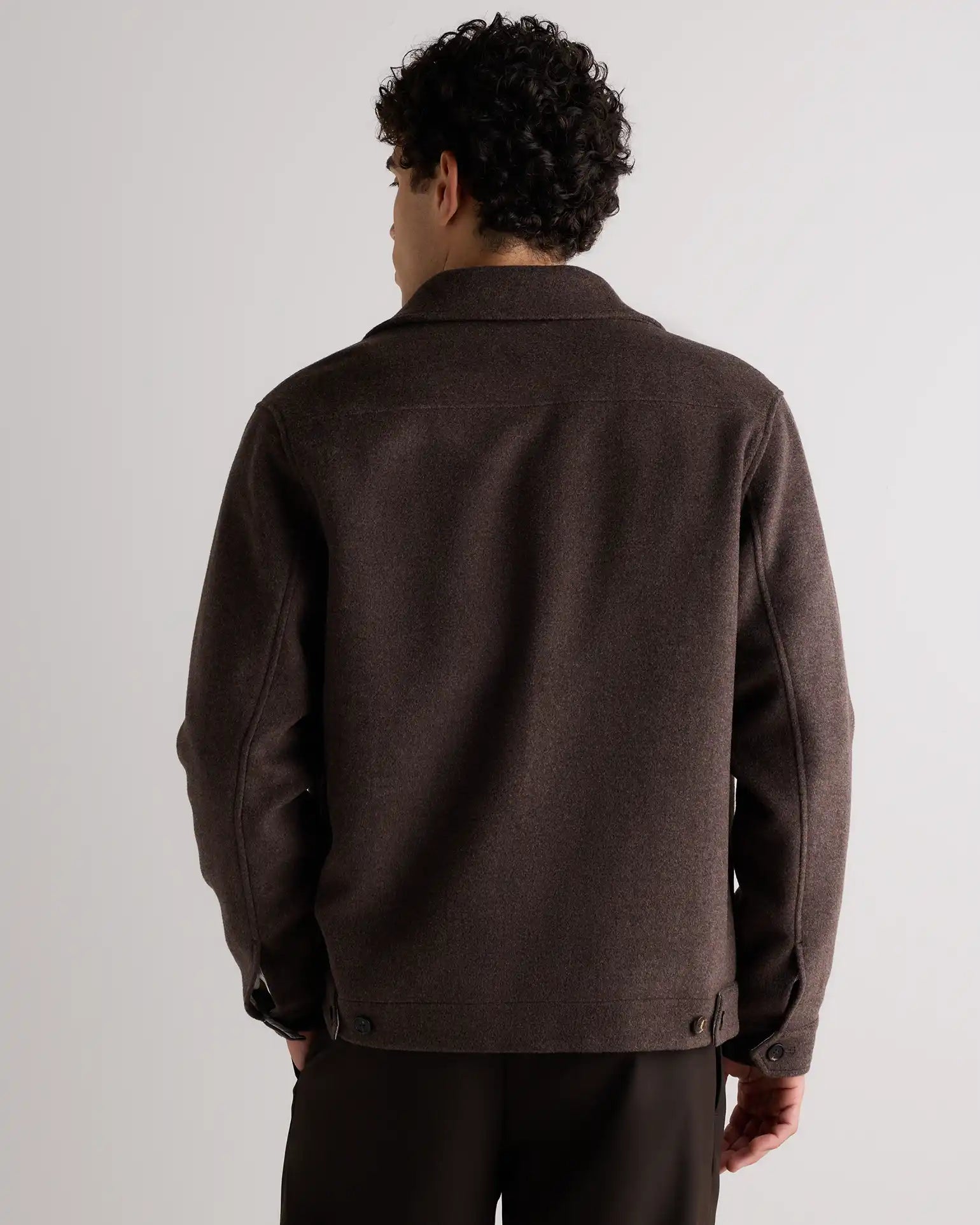 Wool Cashmere Harrington Jacket