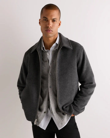 Wool Cashmere Harrington Jacket