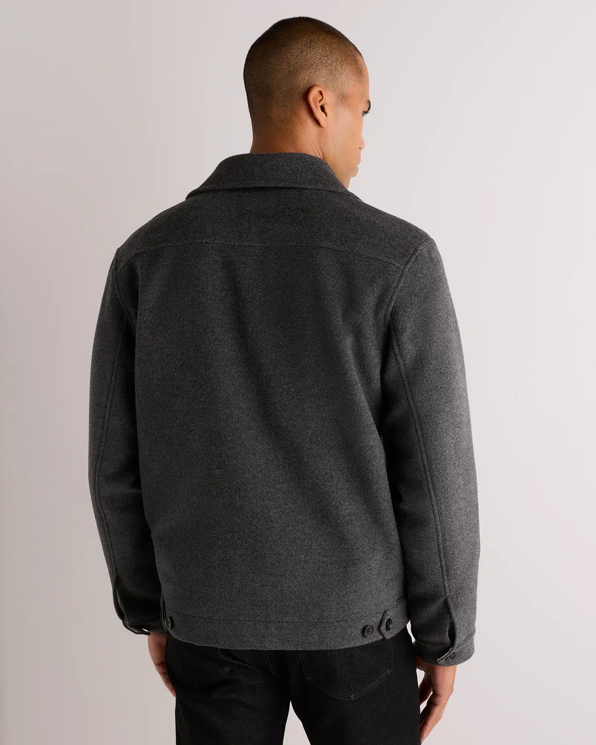Wool Cashmere Harrington Jacket