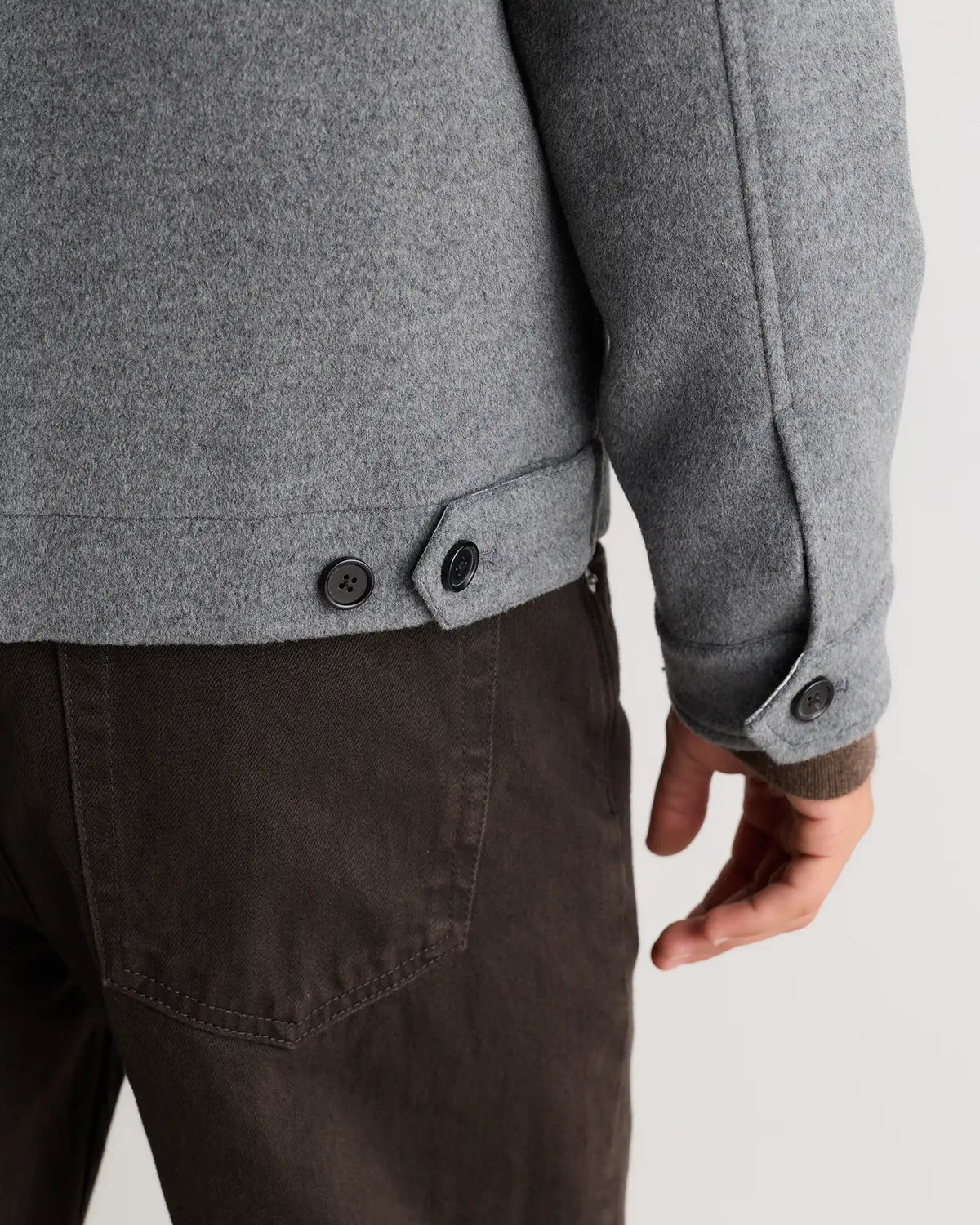 Wool Cashmere Harrington Jacket