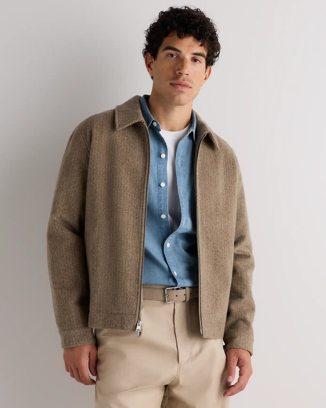 Wool Cashmere Harrington Jacket