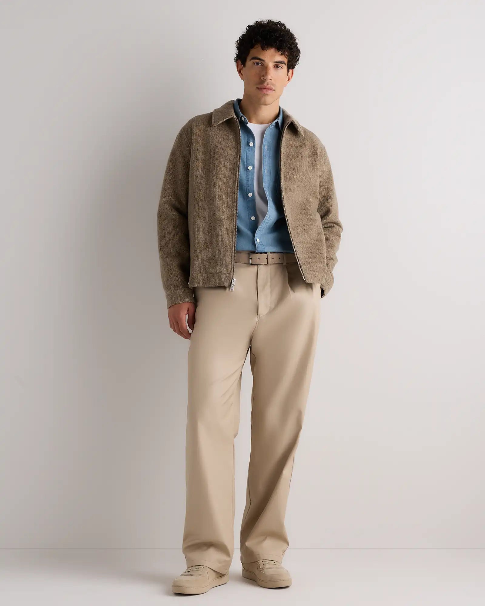 Wool Cashmere Harrington Jacket
