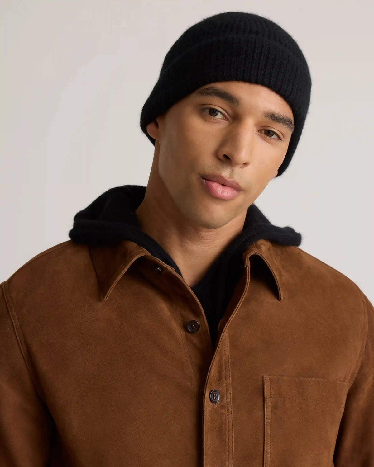 Mongolian Cashmere Ribbed Beanie